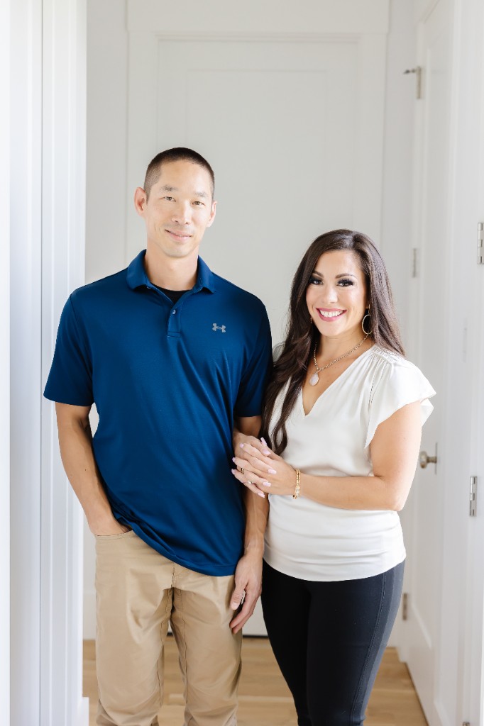 Michael Louie and Monica Louie at home in DFW
